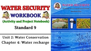 Chapter 4 Water recharge  water Security class 9th workbook  jal suraksha 9th class workbook [upl. by Llij72]