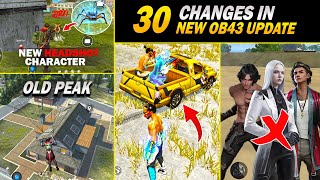 OB43 Top 30 Game Changer quot SECRET UPDATES quot FF Advance Server  GARENA Free Fire [upl. by Cornish499]