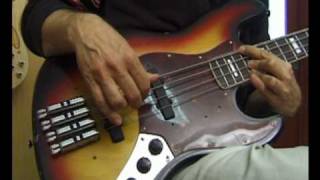 Neuser Fretless System bass solo demonstration [upl. by Aindrea]