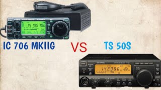 REVIEW ICOM IC 706 MKIIG VS KENWOOD TS 50S [upl. by Phil529]