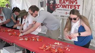 Lobster Eating Contest  Windjammer Days 2022 [upl. by Ggerc]