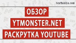 Обзор ytmonster net  раскрутка Youtube [upl. by Svend]