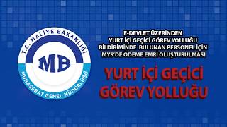 Yurt İçi Geçici Görev Yolluğu İçin Ödeme Emri Belgesi [upl. by Nnaycart]