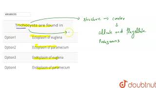 Trichocysts are found in [upl. by Liva]