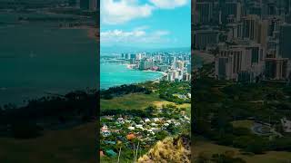 Aerial view of Honolulu Hawaii [upl. by Ahseyk]