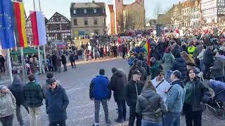 Gelnhausen 3000 Teilnehmer bei quotDemo gegen rechtsquot [upl. by Woodring617]