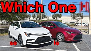 2024 Toyota Corolla Se or Le Which One is Better All Specs amp Test Drive [upl. by Eninej]