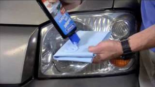 Remove the Yellowing on Headlights with Blue Magic USAs Headlight Lens Restorer [upl. by Ainoyek]