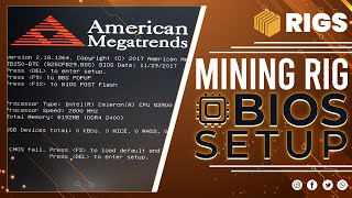 Mining Rig  Bios Settings for a Biostar TB250BTC [upl. by Liva]