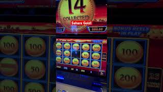 Great hold and spin bonus on Sahara Gold slots casino gambling slotmachine [upl. by Ahseki]