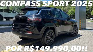 Avaliação Jeep Compass Sport T270 2025  Por R14999000 Vale a pena  Opcionais 4K [upl. by Lashonda]