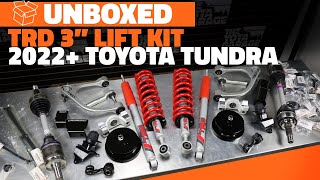 Unboxed  20242022 Toyota Tundra TRD Lift Kits 3quot  3rd Gen Tundra [upl. by Allicirp]