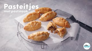 Pasteitjes van bladerdeeg met gehakt en pastinaak  Recept  Allerhande [upl. by Nazario]