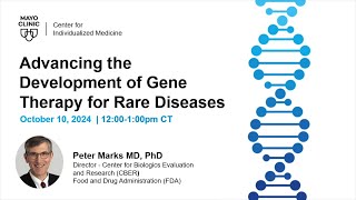 Advancing the Development of Gene Therapy for Rare Diseases Center for Individualized Medicine 2024 [upl. by Basilio]