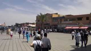 Marokko  Marrakech  Platz Djemaa El Fna [upl. by Mariand]