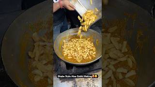 Dhaba Style Aloo Gobhi Making🥵😋 Indian Street Food [upl. by Bevus364]