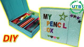 Jumbo Pencil Case Diy Double Organizer Pencil Box [upl. by Timmy322]