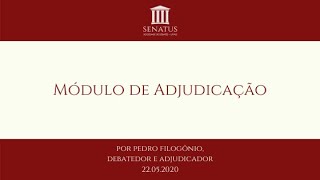 Módulo de Adjudicação  Pedro Filogônio [upl. by Jobye165]