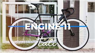 DREAM BUILD FIXED GEAR BIKE  VORTEX  PURPLE BLACK  Engine 11  TALI Bike [upl. by Rebah]