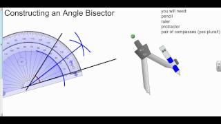 Constructing an angle Bisector [upl. by Kado]