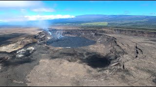 June 12 2023 — Aerial video of Kīlauea summit eruption [upl. by Ilsa414]