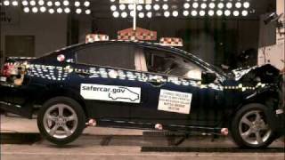 Crash Test 2009 Mitsubishi Galant Full Frontal Impact NHTSA [upl. by Kotta573]