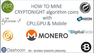 How to mine cryptonight algorithm coins Part 1 India Hindi [upl. by Nnylirej]