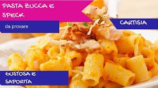 Pasta con Crema di Zucca e Speck [upl. by Bartolome812]