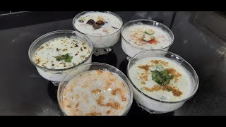 5 types of Raita recipes [upl. by Elleval969]