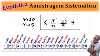 GRINGS  ESTATÍSTICA  AMOSTRAGEM SISTEMÁTICA [upl. by Clova301]