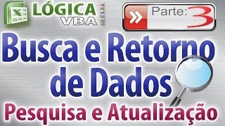 Vídeo Aula 08  Parte 3  Pesquisar valores criar botão para pesquisa de valores retorno de dados [upl. by Heidie]