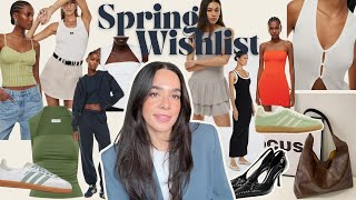 SPRING WISHLIST ✨ spring trends lots of Aritzia thrifting [upl. by Pearce665]