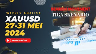 AnalisaTeknikalSMC PREVIEW WEEKLY ANALISIST TEKNIKAL XAUUSD 2531 MEI 2024 ADA 3 SKENARIO [upl. by Lyudmila197]