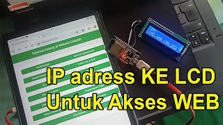 menampilkan IP Addres WEB SERVER ke LCD i2c 16x2 Esp32 untuk web lokal [upl. by Suzy792]