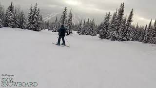 Beginner tree skiing in Sun Peaks Canada [upl. by Ayocat]