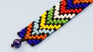 African DIY Bead Loom Bracelet [upl. by Rotkiv]