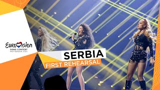 Hurricane  Loco Loco  First Rehearsal  Serbia 🇷🇸  Eurovision 2021 [upl. by Llenaej]