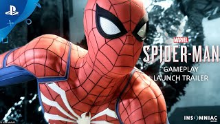 Marvel’s SpiderMan – Gameplay Launch Trailer  PS4 [upl. by Oiludbo]