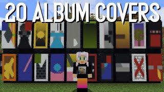 20 Minecraft Album Cover Banners Vol I  Tutorial [upl. by Noirb]