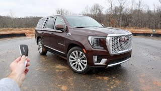 2022 GMC Yukon Denali 4WD Start Up Test Drive Walkaround and Review [upl. by Alledi]