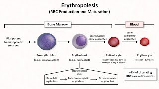 17 Erythropoiesis or Red Blood Cell Formation [upl. by Enak]