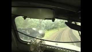 Australian streamliner diesel locomotive GM37  cab ride  Cowan bank  January 2004 [upl. by Eiramnaej107]