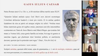 Schola de litteris latinis antiquis de Caesare [upl. by Lirva]