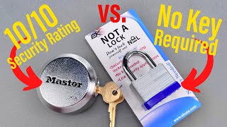 1375 “Not a Lock” vs 1010 Rated Master Lock [upl. by Towill]