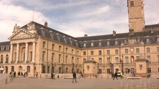 Dijon France • The Impressive Notre Dame de Dijon and Local Dijon Mustard Shops [upl. by Yentruoc]