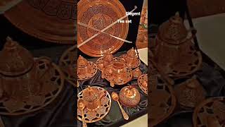 Kashmiri Bridal Copper Utensils 🍁  Copper Bowl Set 💫  Kashmiri traam shorts viral ytshorts [upl. by Zinn590]