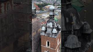 Bazylika Mariacka w Krakowie 2024 r drone dji podróżepopolsce travel krakow [upl. by Ardnak5]