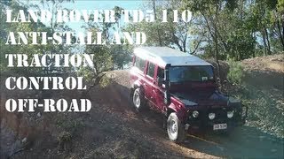 Land Rover Defender 110 TD5 Antistall amp Traction Control Offroad [upl. by Marcy]