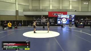 2024 Kids Folkstyle Nationals Drake Goldsberry vs Aspen Zamitalo 43 Ibs 8U Semifinals [upl. by Alastair]