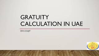 Gratuity Calculation in the UAE [upl. by Aniat174]